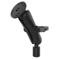 RAM-101-218-1U:RAM-101-218-1U_1:RAM® Universal Double Ball Mount with Round Plate and 1/2" NPT Thread