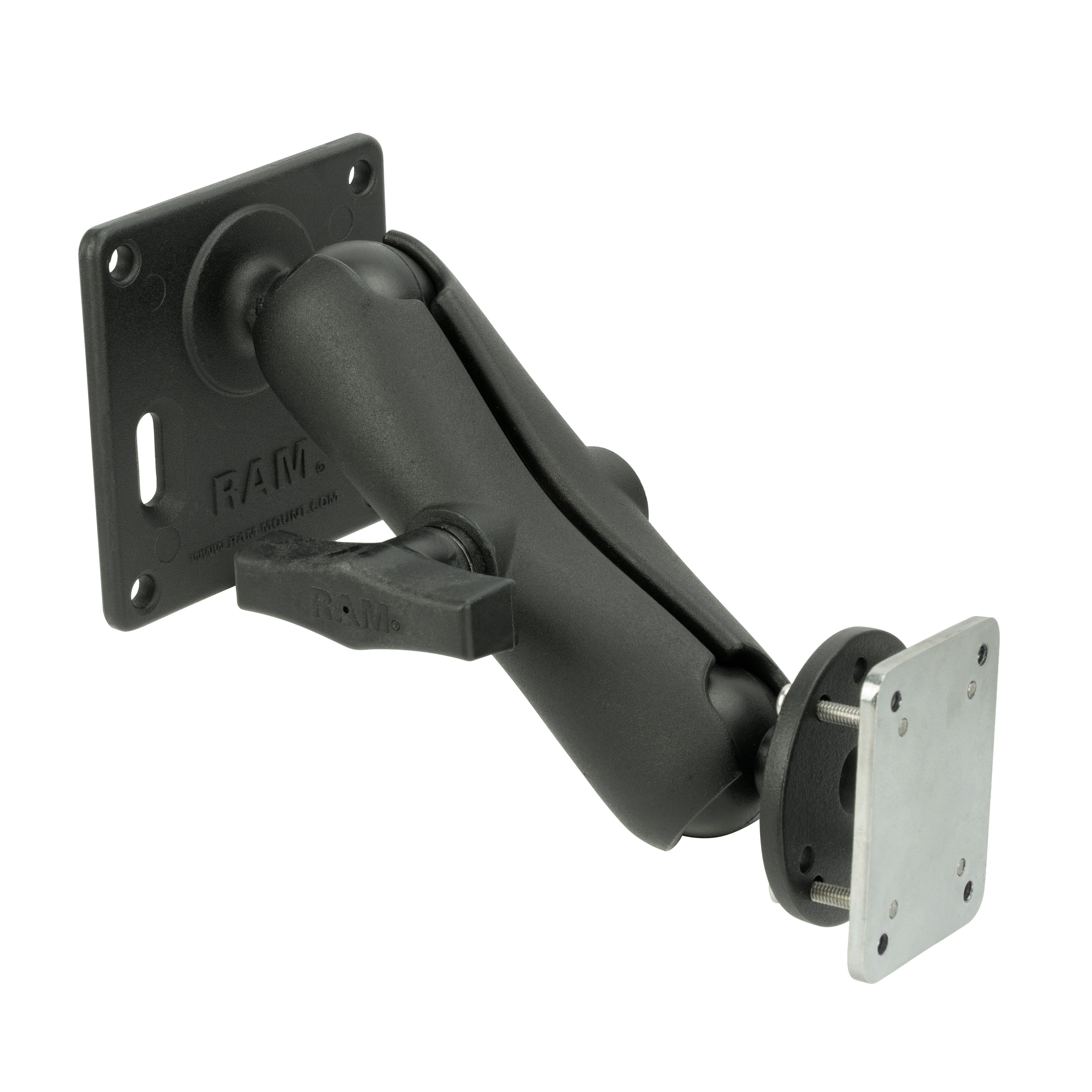 RAM-101-2461-225B2U:RAM-101-2461-225B2U_1:RAM® Universal Backing Plate Mount with 75x75mm VESA Plate