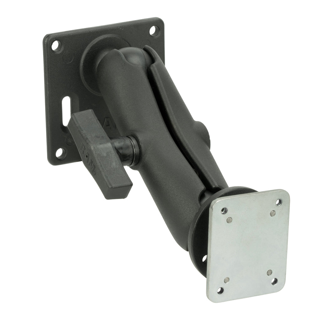 RAM-101-2461-225B2U:RAM-101-2461-225B2U_1:RAM® Universal Backing Plate Mount with 75x75mm VESA Plate