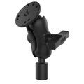 RAM-101-B-218-1U:RAM-101-B-218-1U_1:RAM® Short Double Ball Mount with Round Plate and 1/2" NPT Thread