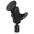 RAM-101-B-218-1U:RAM-101-B-218-1U_1:RAM® Short Double Ball Mount with Round Plate and 1/2" NPT Thread