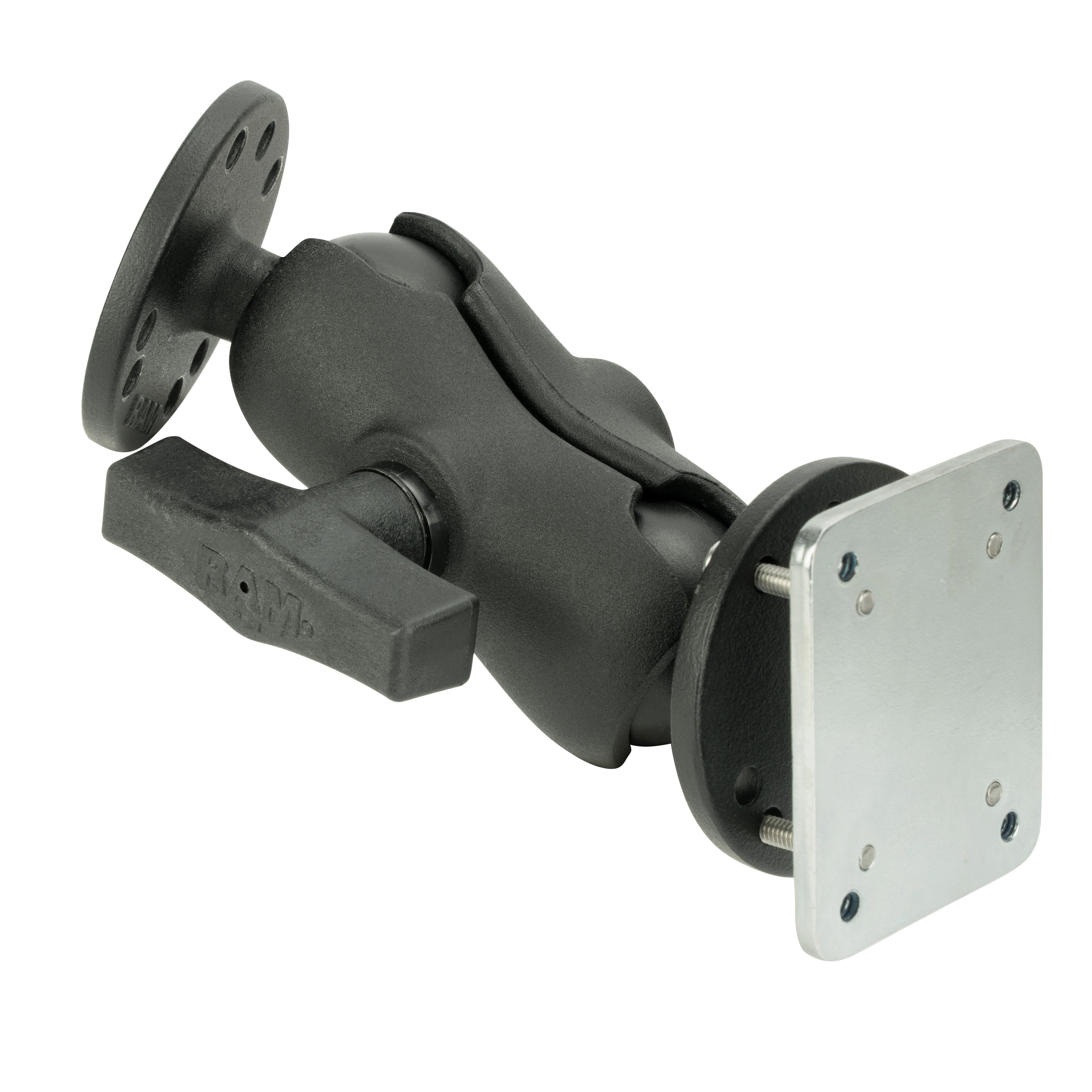 RAM-101-B-225B2U:RAM-101-B-225B2U_1:RAM® Drill-Down Dashboard Mount with Backing Plate - C Size Short