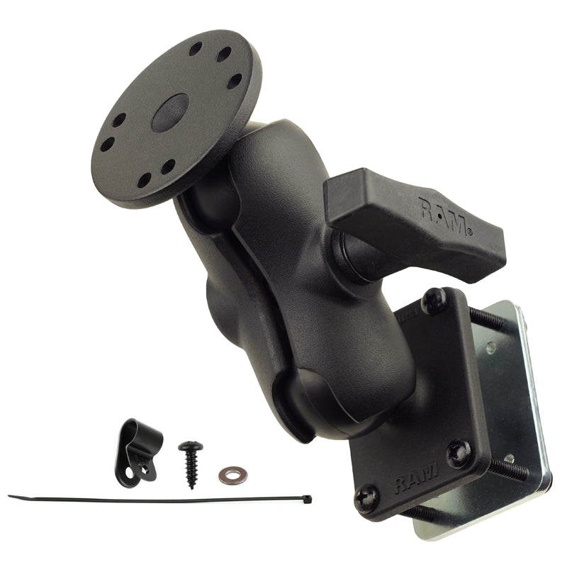 RAM-101-B-SAE1P-2U:RAM-101-B-SAE1P-2U_1:RAM® Double Ball Mount with Steel Backing Plate