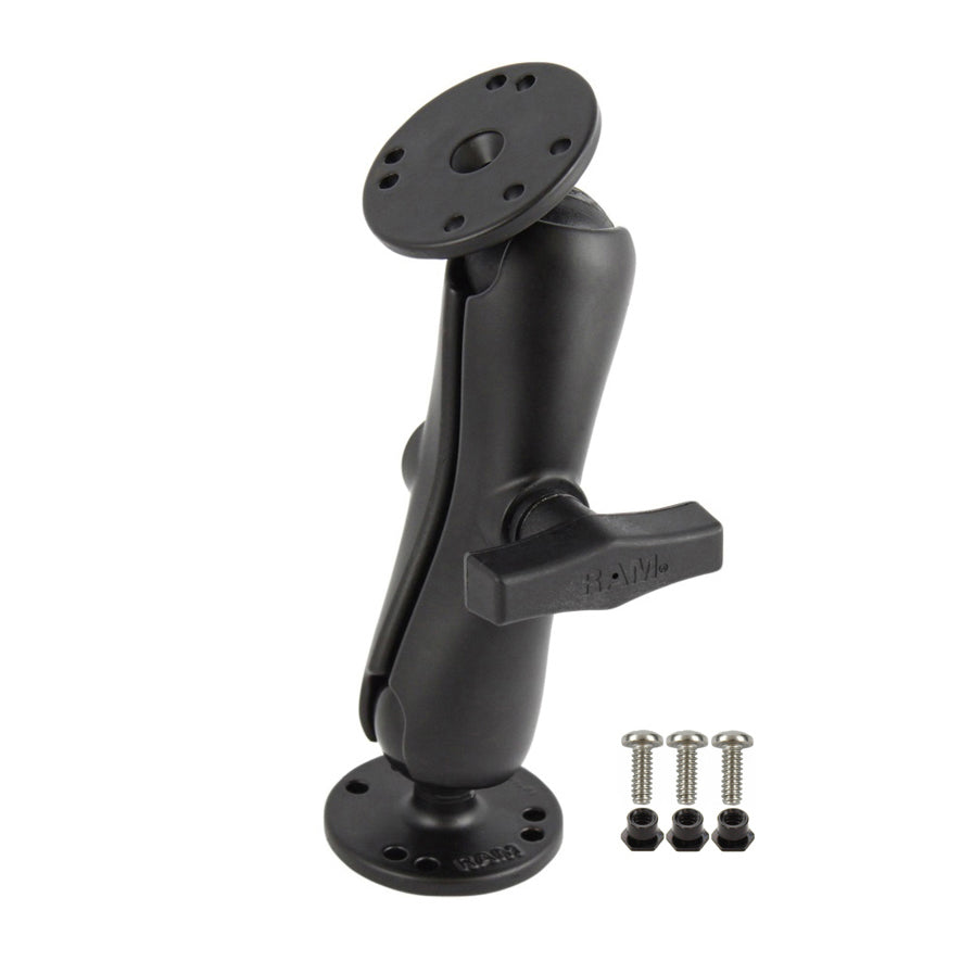 RAM-101-G2U:RAM-101-G2U_1:RAM® Double Ball Mount with Garmin Fishfinder #6-32 Hardware