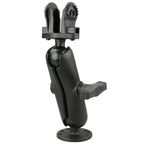 RAM-101-LO12:RAM-101-LO12_1:RAM® Double Ball Mount for Lowrance Eagle 4 & 5, Hook² & Reveal 5