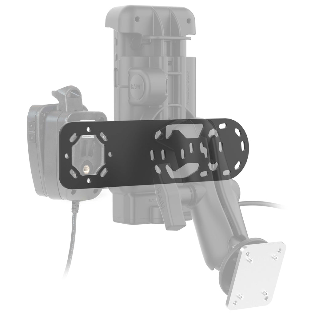 RAM-101-MIC1U:RAM-101-MIC1U_1:RAM® Short Bracket Adapter for Speakers & Microphones