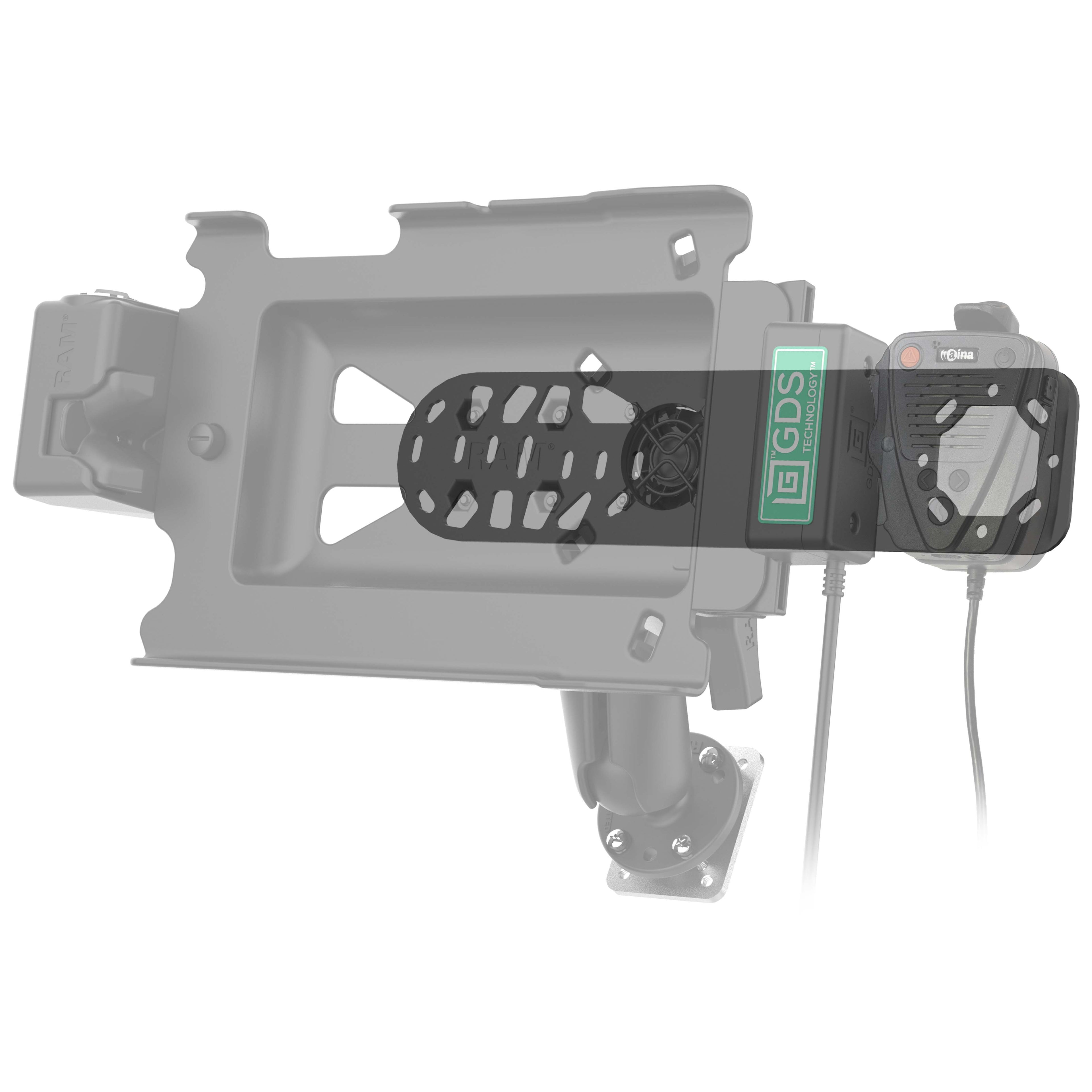 RAM-101-MIC2U:RAM-101-MIC2U_1:RAM® Standard Bracket Adapter for Speakers & Microphones