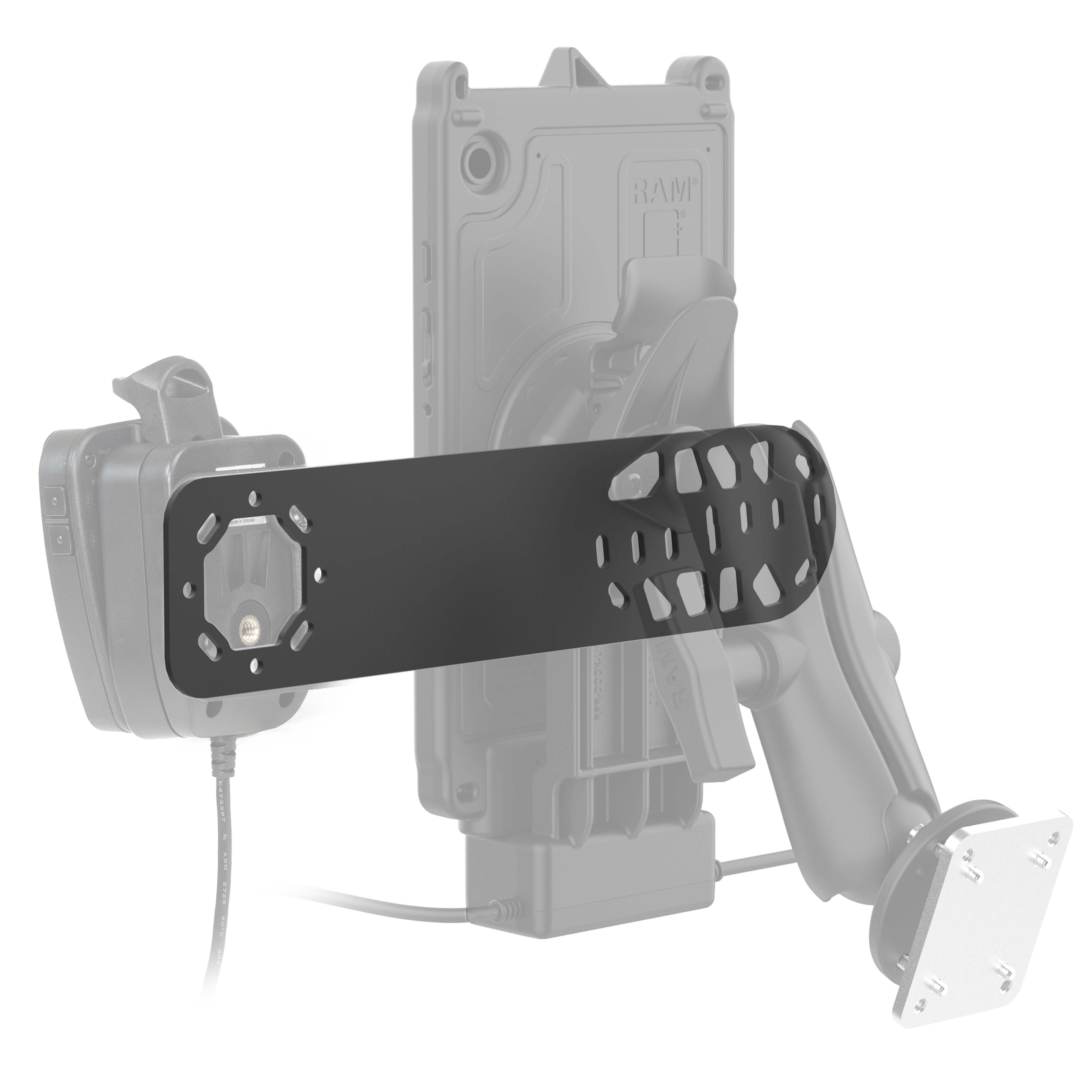 RAM-101-MIC2U:RAM-101-MIC2U_1:RAM® Standard Bracket Adapter for Speakers & Microphones