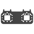 RAM-101-MIC4U:RAM-101-MIC4U_1:RAM® Short Bracket Adapter for PTT Remote Speaker Microphones