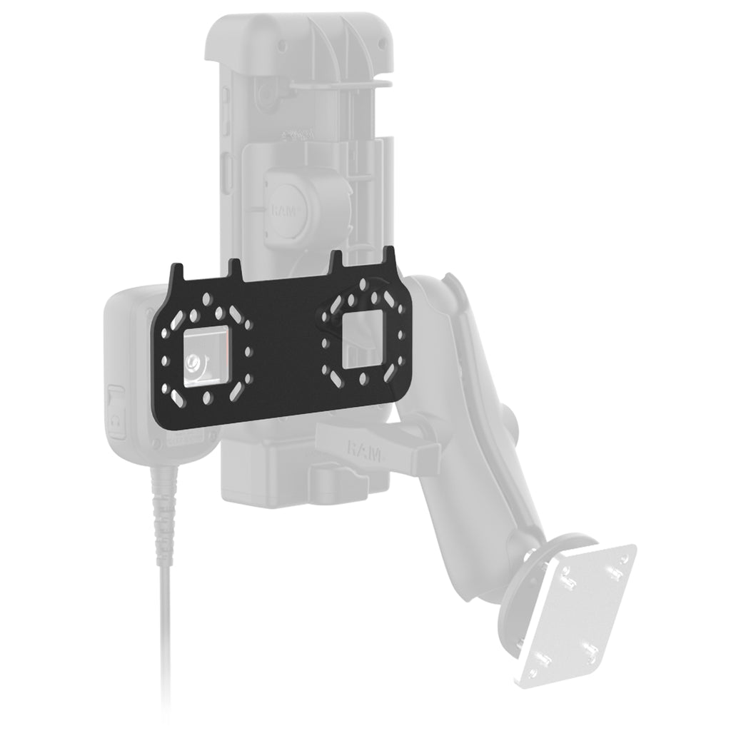 RAM-101-MIC4U:RAM-101-MIC4U_1:RAM® Short Bracket Adapter for PTT Remote Speaker Microphones