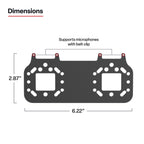 RAM-101-MIC4U:RAM-101-MIC4U_1:RAM® Short Bracket Adapter for PTT Remote Speaker Microphones