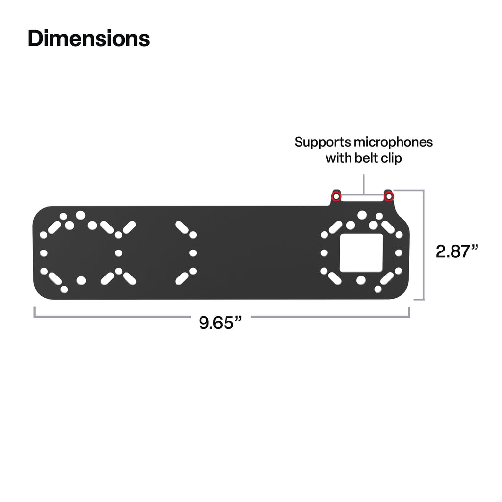 RAM-101-MIC5U:RAM-101-MIC5U_1:RAM® Standard Bracket Adapter for PTT Remote Speaker Microphones