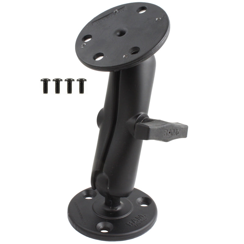 RAM-101-RM1U:RAM-101-RM1U_1:RAM® Double Ball Mount with Raymarine Hardware