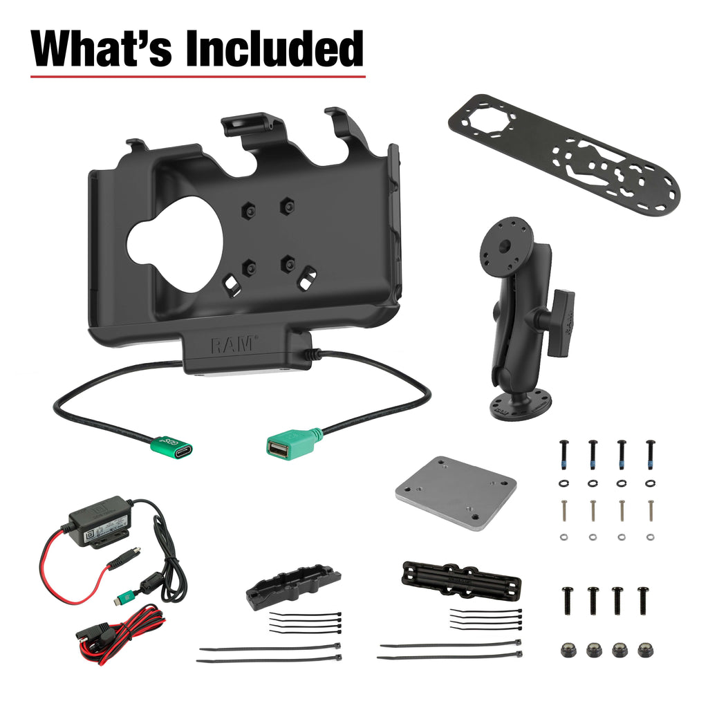 RAM-101-SAM60CP-1A-PTT1:RAM-101-SAM60CP-1A-PTT1_1:RAM® Aina PTT Voice Responder Vehicle Bundle for Samsung Tab Active5