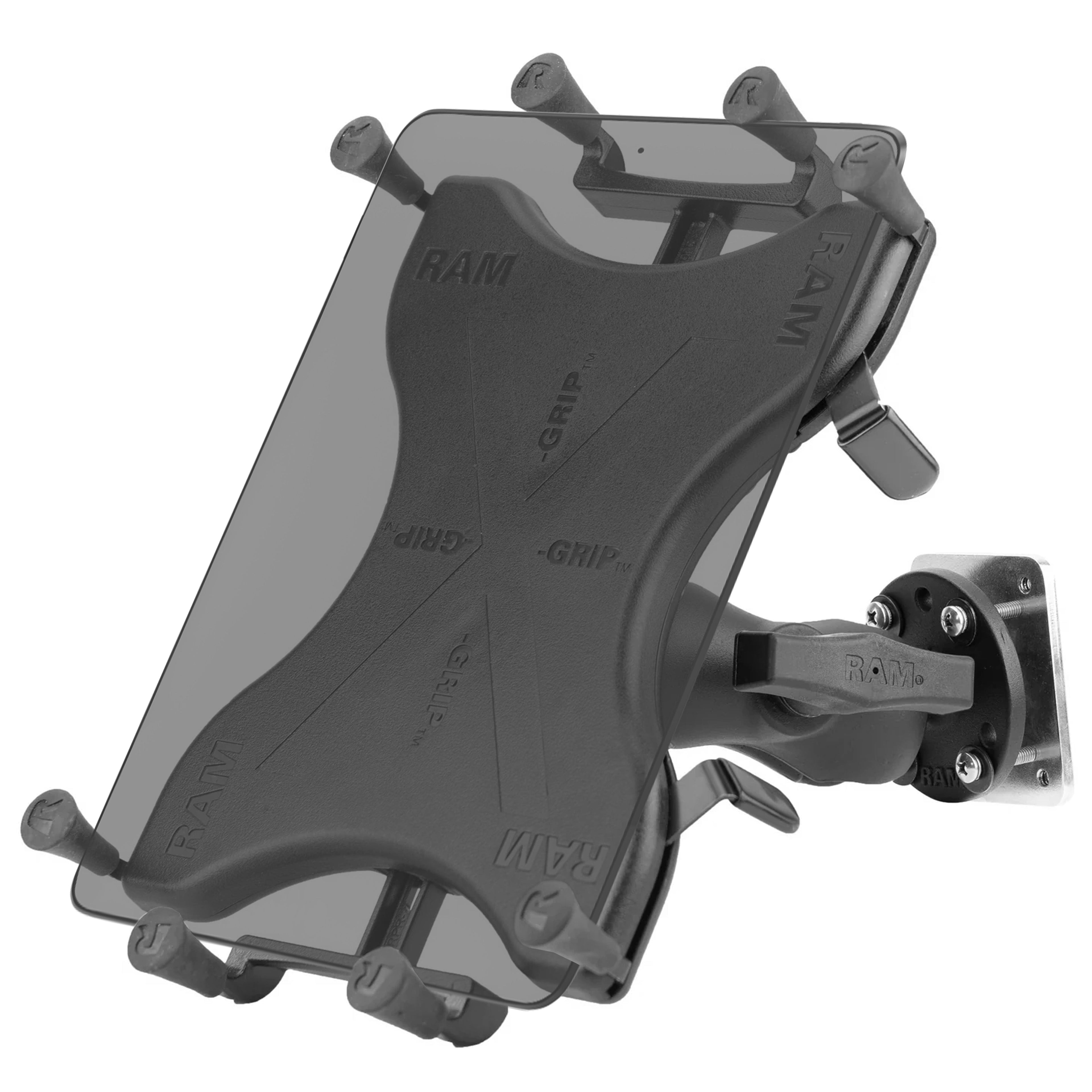 RAM-101B2-UN9U:RAM-101B2-UN9U_1:RAM® X-Grip® Dashboard Mount with Backing Plate for 9"-11" Tablets