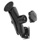 RAM-101L-225B2U:RAM-101L-225B2U_1:RAM® Locking Drill-Down Dashboard Mount with Backing Plate - C Size Med