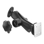 RAM-101L-225B2U:RAM-101L-225B2U_1:RAM® Locking Drill-Down Dashboard Mount with Backing Plate - C Size Med