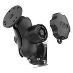 RAM-101L-B-225B2U:RAM-101L-B-225B2U_1:RAM® Locking Drill-Down Dashboard Mount with Backing Plate C Size Short