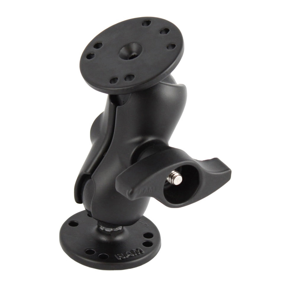 RAM-101MU-B:RAM-101MU-B_1:RAM® Double Ball Mount with Metal Knob - C Size Short