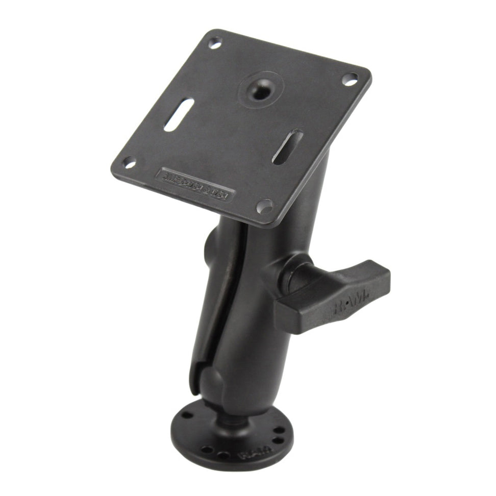 RAM-101U-2461:RAM-101U-2461_1:RAM® Double Ball Mount with 75x75mm VESA Plate
