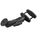 RAM-101U-247-25:RAM-101U-247-25_1:RAM® 2.5" Square Post Clamp Mount with Round AMPS Plate - Medium Arm