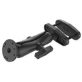 RAM-101U-247-3:RAM-101U-247-3_1:RAM® 3" Square Post Clamp Mount with Round AMPS Plate - Medium Arm