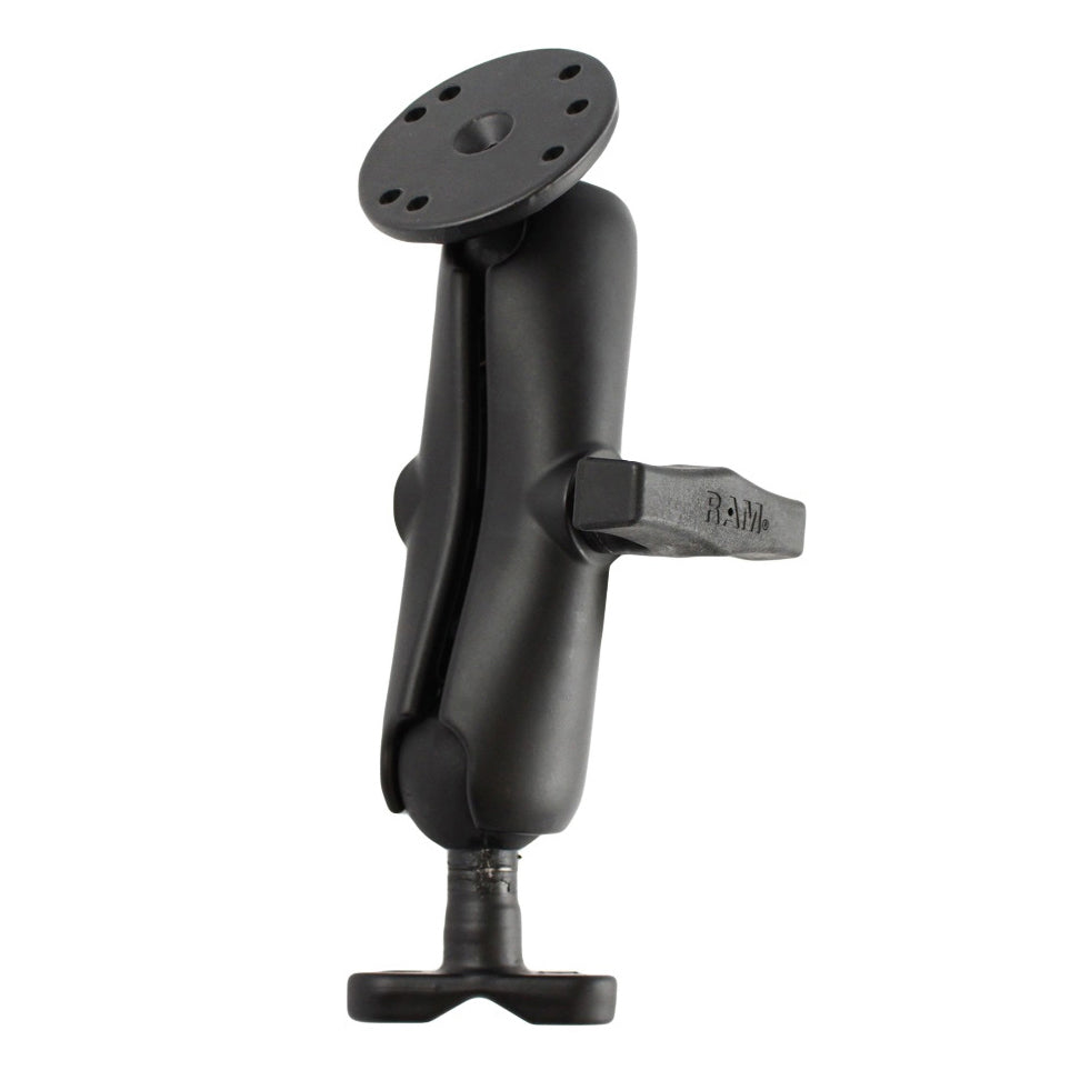 RAM-101U-AC1:RAM-101U-AC1_1:RAM® Double Ball Mount with Rail Adapter Base