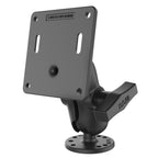 RAM-101U-B-2461:RAM-101U-B-2461_1:RAM® Double Ball Mount with 75x75mm VESA Plate - C Size Short