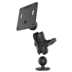 RAM-101U-B-2461:RAM-101U-B-2461_1:RAM® Double Ball Mount with 75x75mm VESA Plate - C Size Short