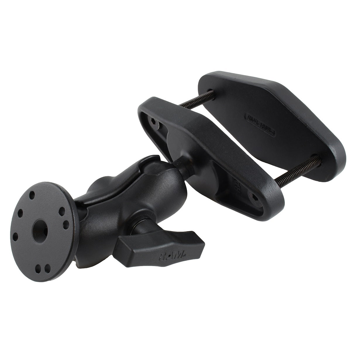 RAM-101U-B-247-4:RAM-101U-B-247-4_1:RAM® Square Post Clamp Mount for Posts up to 4" Wide