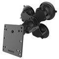 RAM-101U-B-SPX1:RAM-101U-B-SPX1_1:RAM® Twist-Lock™ Triple Suction Mount with 100x100mm VESA Plate - Short