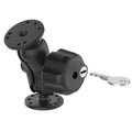 RAM-101U-BL:RAM-101U-BL_1:RAM® Double Ball Mount with Key Lock Knob - C Size Short