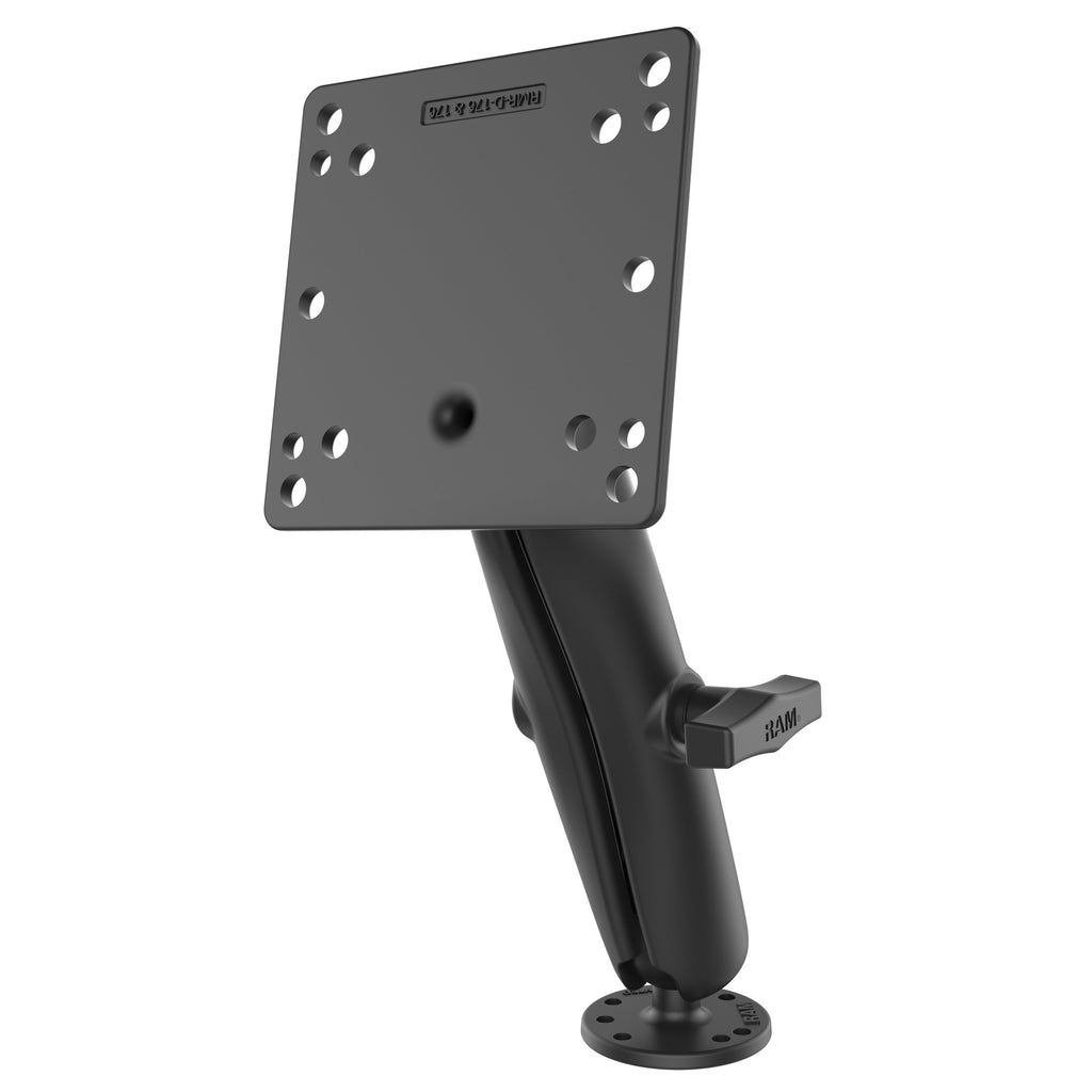 RAM-101U-D-246:RAM-101U-D-246_1:RAM® Double Ball Mount with 100x100mm VESA Plate - C Size Long