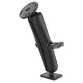 RAM-101U-D-DEN1:RAM-101U-D-DEN1_1:RAM® Double Ball Mount with Round & Rectangular Plates - Long