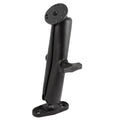 RAM-101U-DI1:RAM-101U-DI1_1:RAM® Double Ball Mount with Flat Surface Base - Long
