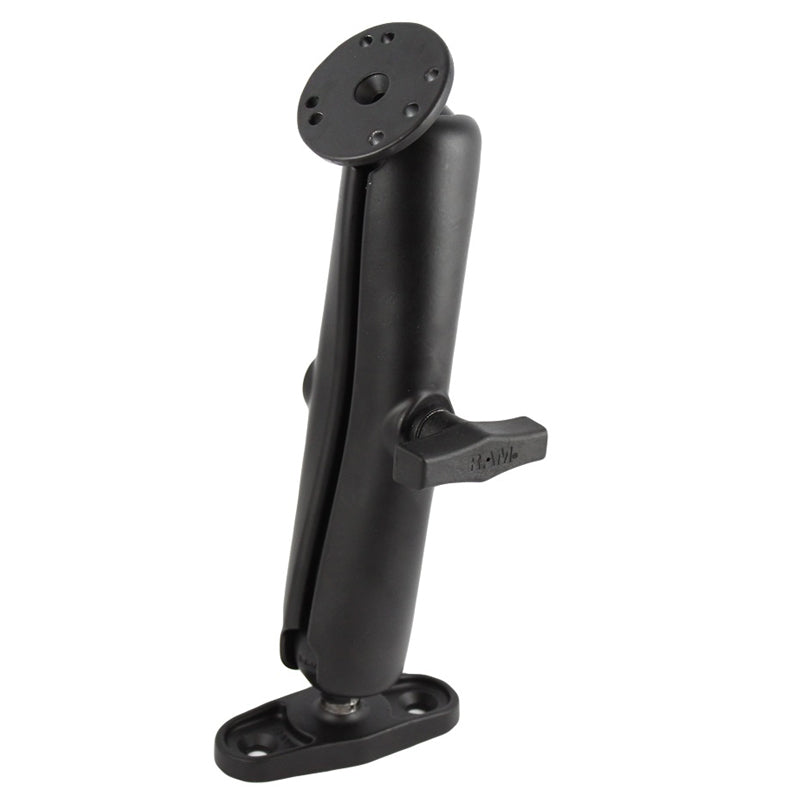 RAM-101U-DI1:RAM-101U-DI1_1:RAM® Double Ball Mount with Flat Surface Base - Long