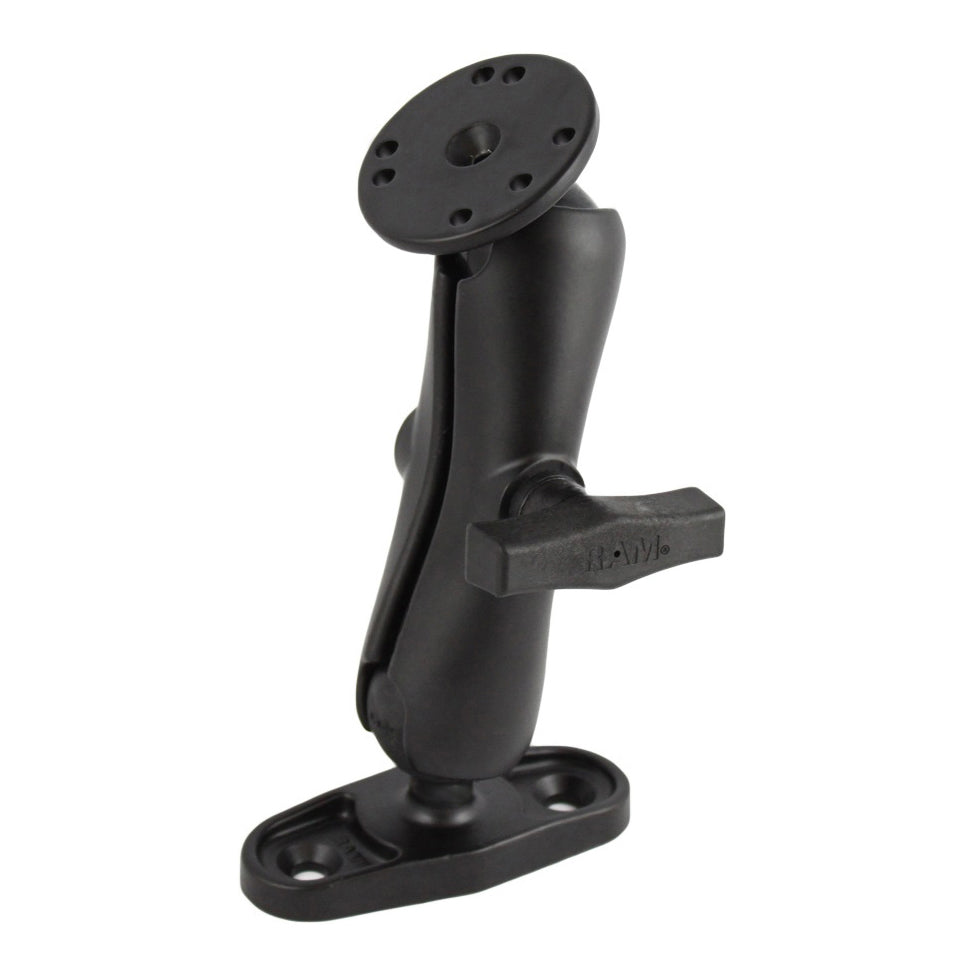 RAM-101U-DI2:RAM-101U-DI2_1:RAM® Double Ball Mount with Flat Surface Base - Medium