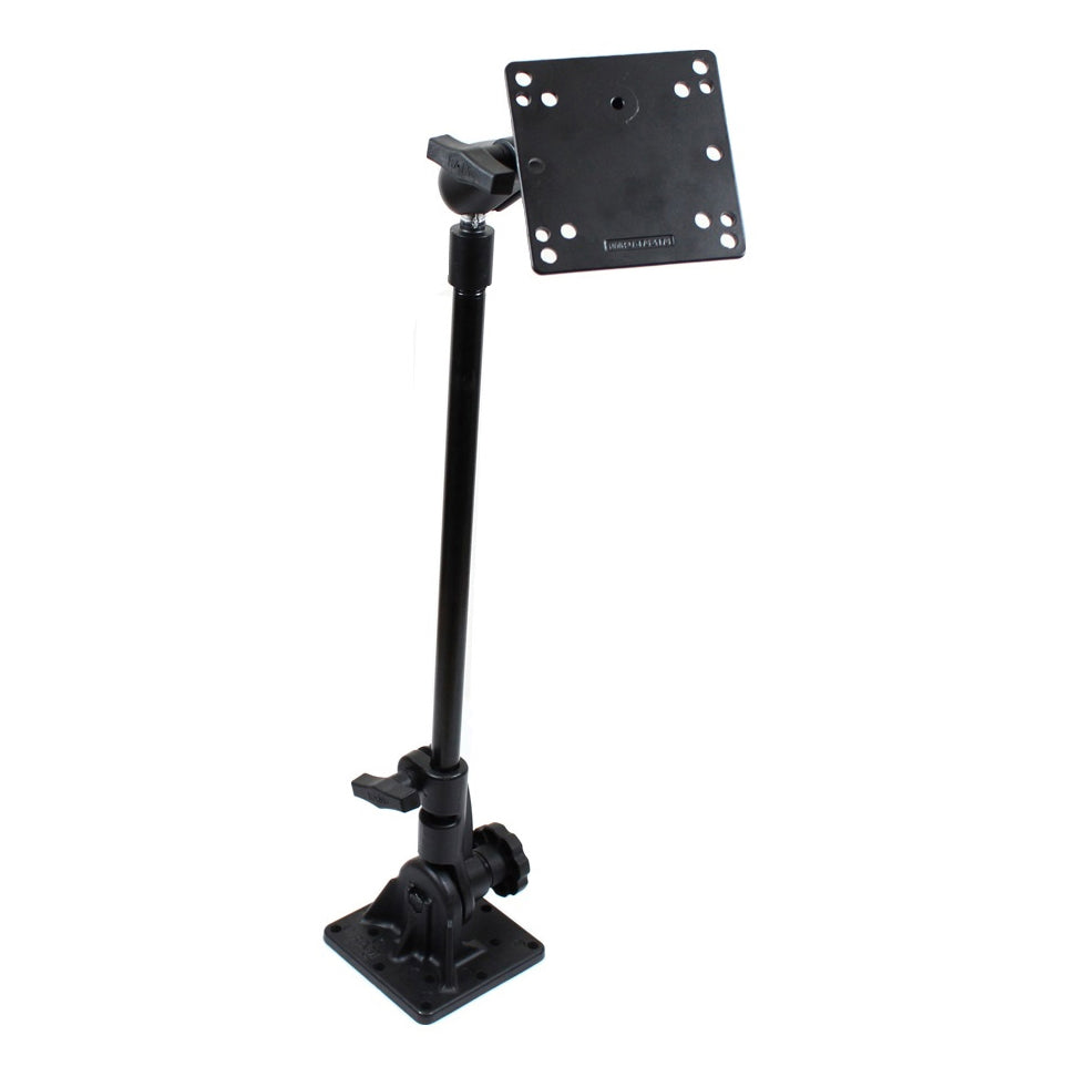 RAM-101U-GP1:RAM-101U-GP1_1:RAM® Pedestal Mount with 18" Pipe and 100x100mm VESA Plate