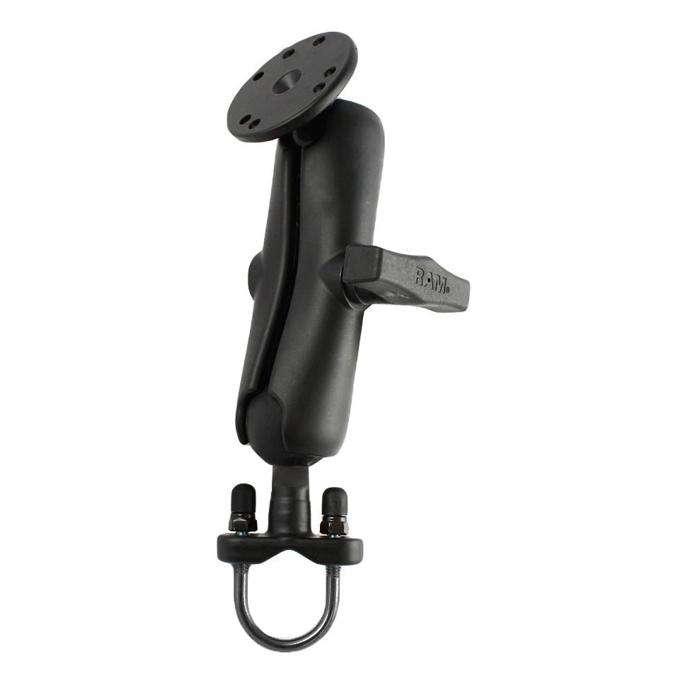 RAM-101U-IP1:RAM-101U-IP1_1:RAM® Double Ball U-Bolt Mount with Round Plate