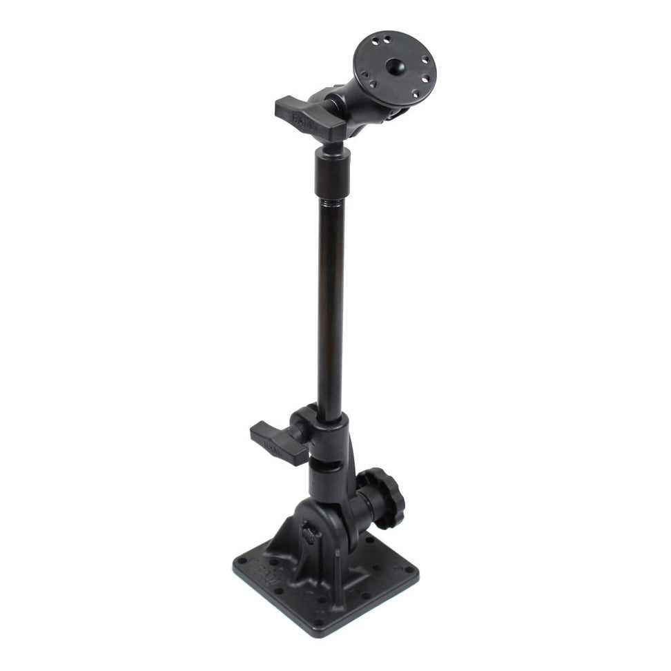 RAM-101U-VE15:RAM-101U-VE15_1:RAM® Pedestal Mount with 12" Pipe and Round Plate