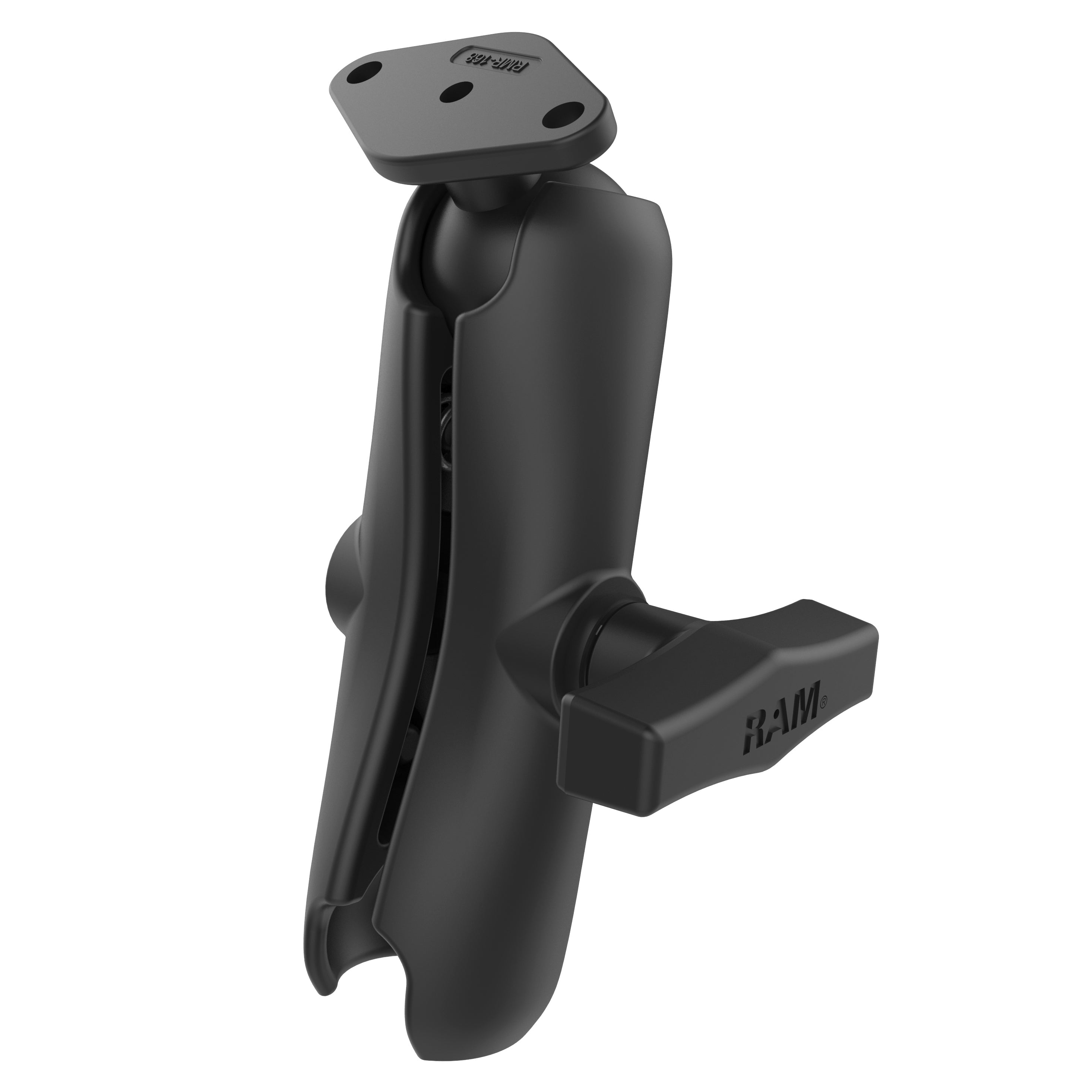 RAM-103-238U:RAM-103-238U_1:RAM® Double Socket Arm with Diamond Ball Plate