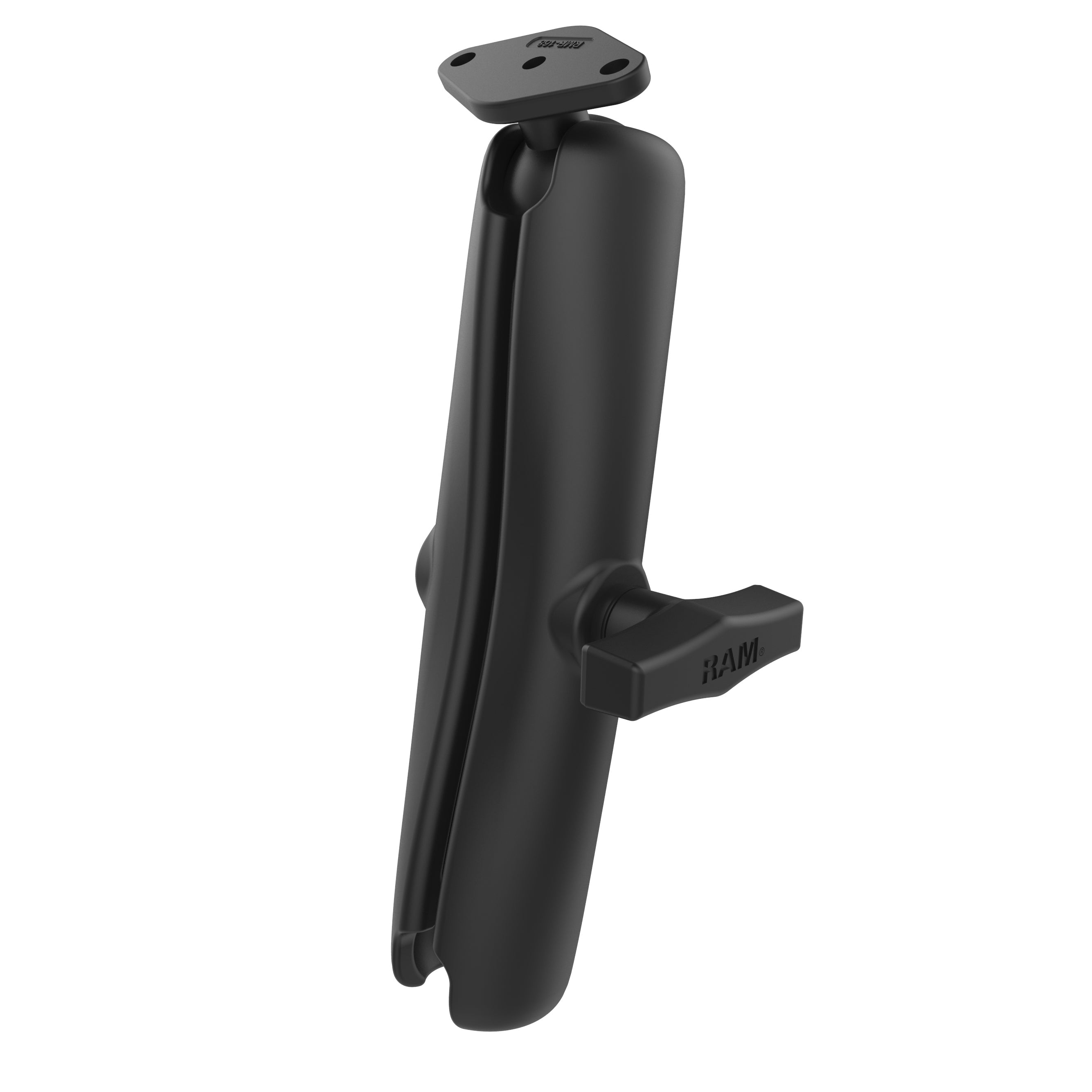 RAM-103-D-238U:RAM-103-D-238U_1:RAM® Double Socket Arm with Diamond Ball Plate