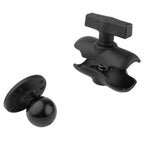 RAM-103U-B:RAM-103U-B_1:RAM® Double Socket Arm with Round Ball Plate - C Size Short