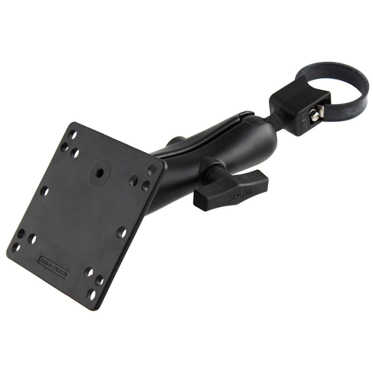 RAM-108B-246U:RAM-108B-246U_1:RAM® Strap Hose Clamp Mount with 100x100mm VESA Plate