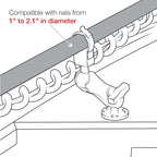 RAM-108U:RAM-108U_1:RAM® Trolling Motor Stabilizer with Strap Hose Clamp - Medium