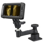 RAM-109H-2B-B-LO11:RAM-109H-2B-B-LO11_1:RAM® Horizontal Swing Arm Mount for Lowrance Elite-5 Series