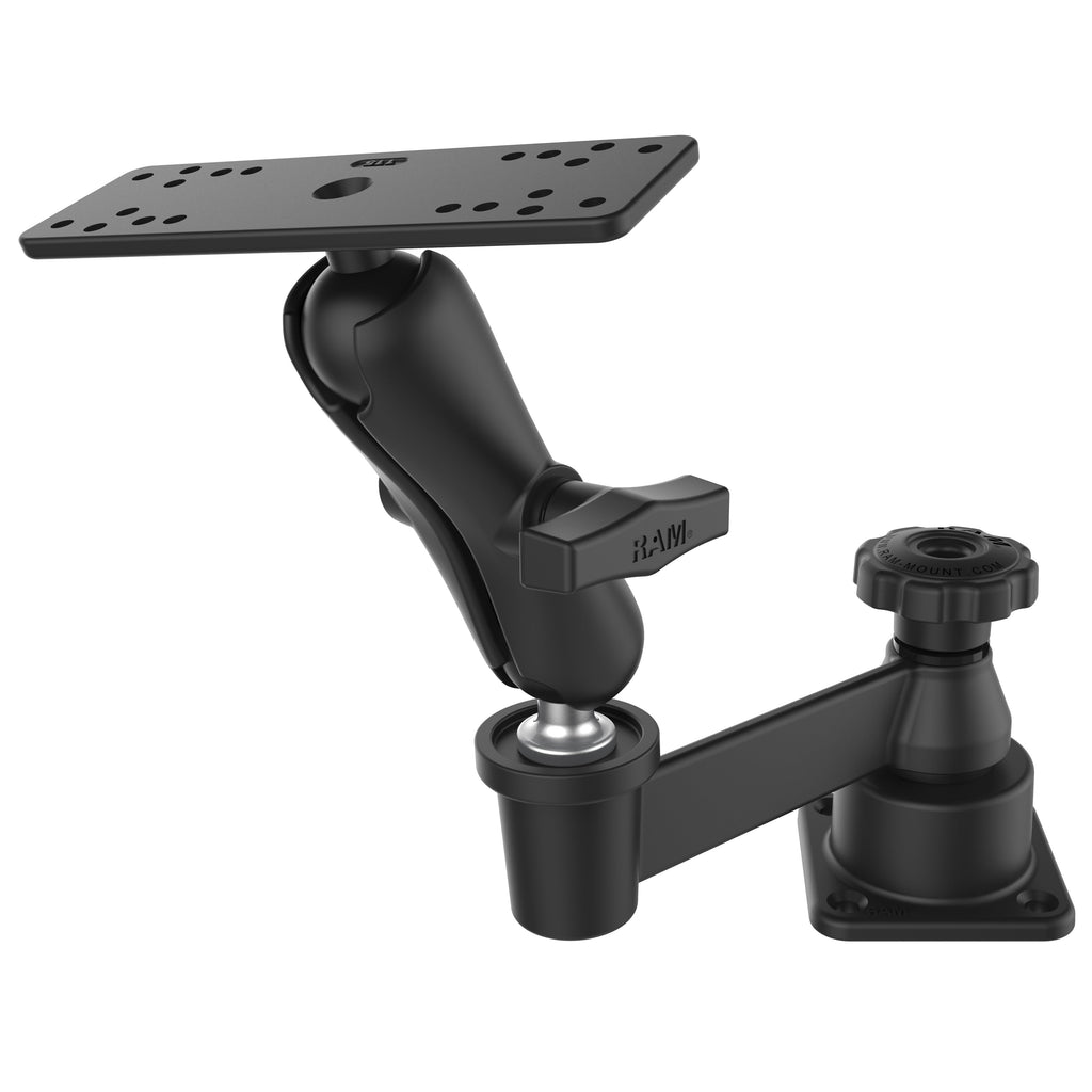 RAM-109H-2U:RAM-109H-2U_1:RAM® Horizontal Swing Arm with Double Ball Mount