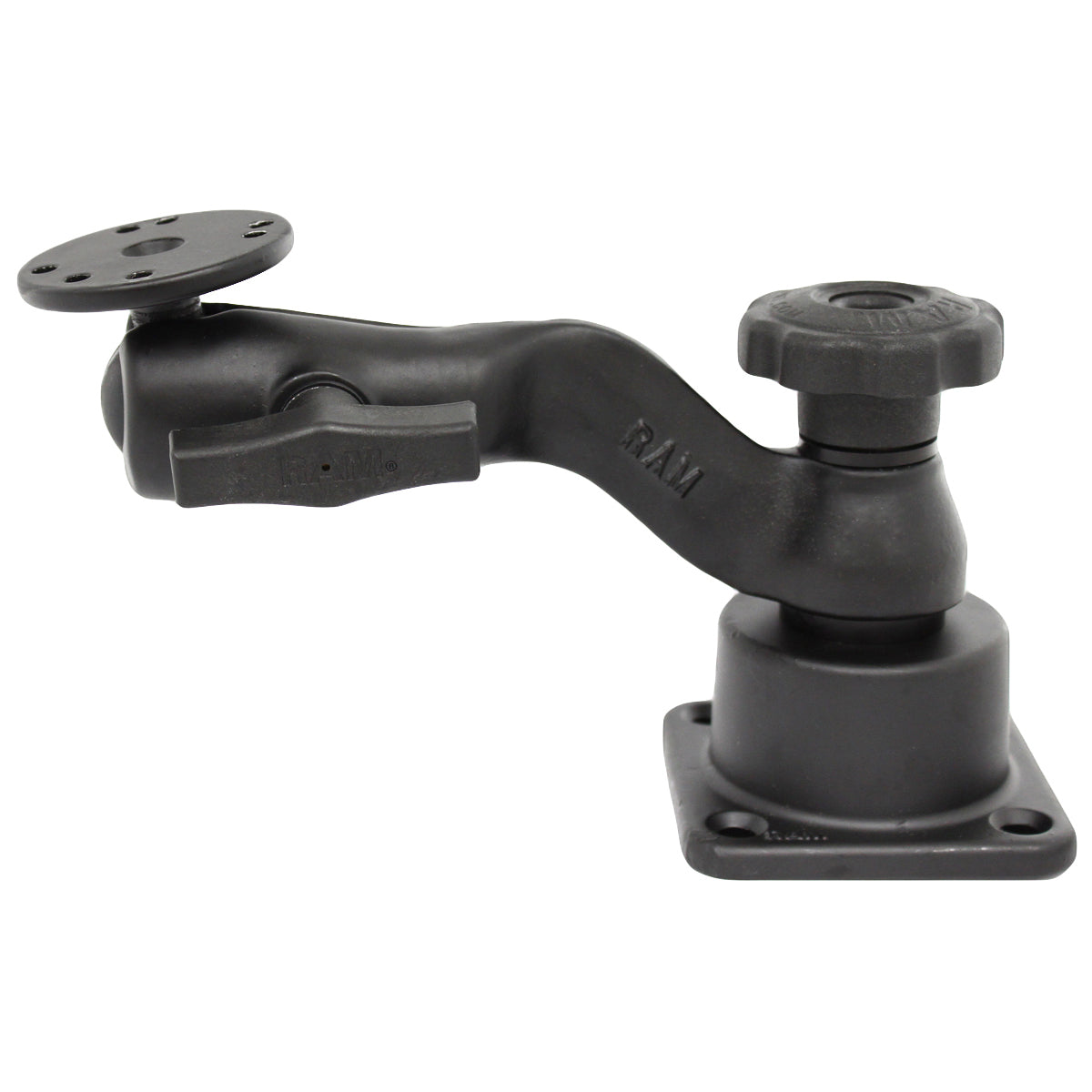 RAM-109H-3BU:RAM-109H-3BU_1:RAM® Horizontal 6" Swing Arm Mount with Fixed Ball & Socket Joint