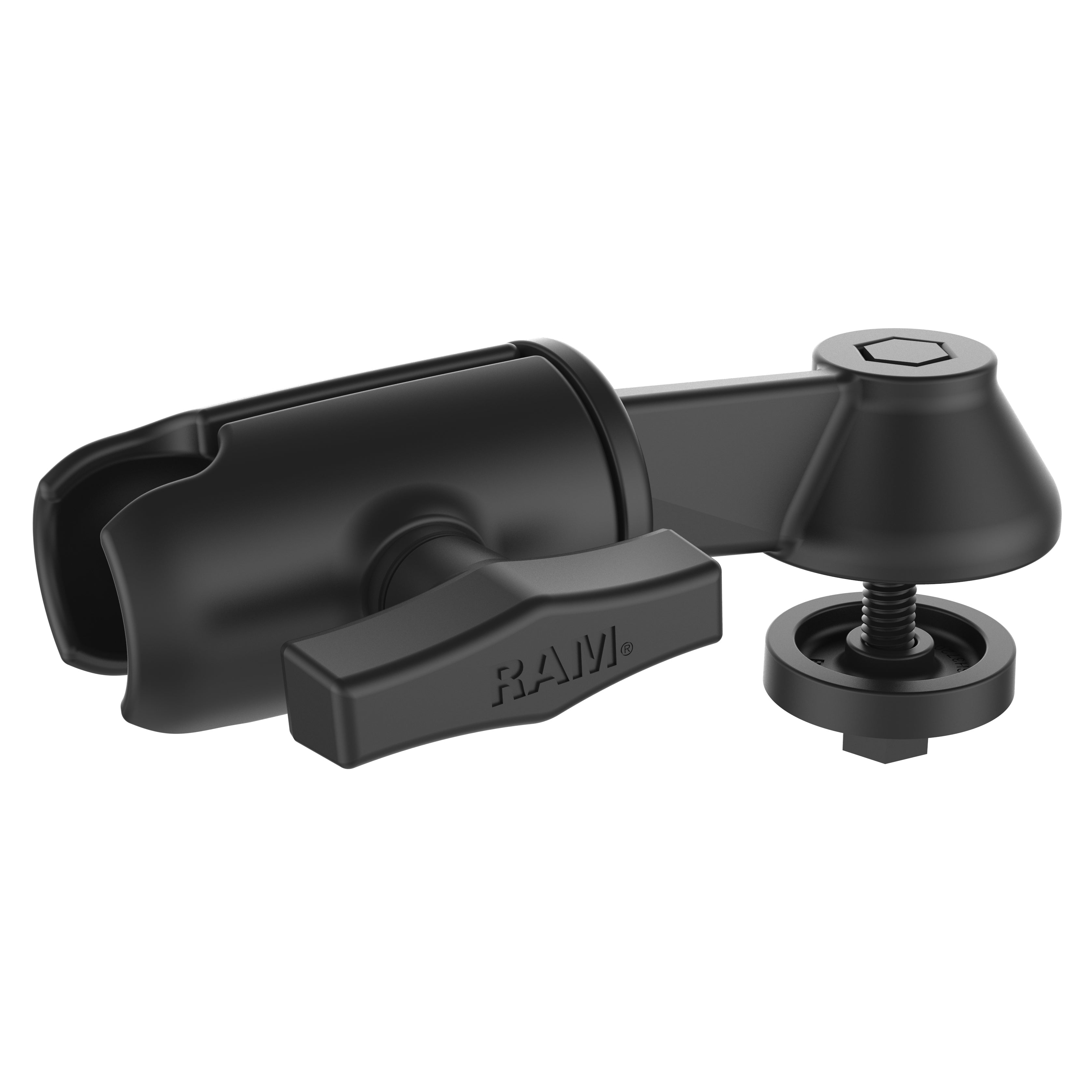 RAM-109U-G2:RAM-109U-G2_1:RAM® 6" Swing Arm Single Socket Arm with Hardware