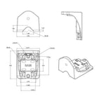 RAM-109V-BU:RAM-109V-BU_1:RAM® Vertical Swing Arm Base